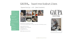 Desktop Screenshot of gaupahantverk.se