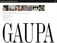 Tablet Screenshot of gaupahantverk.se